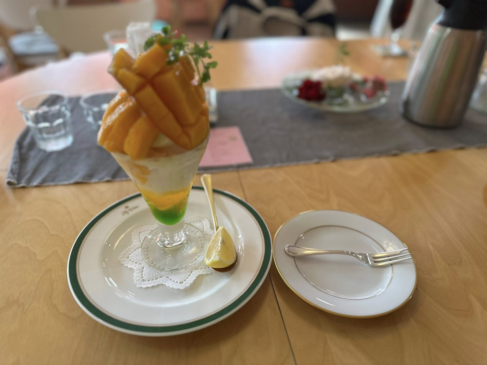 休憩のパフェ